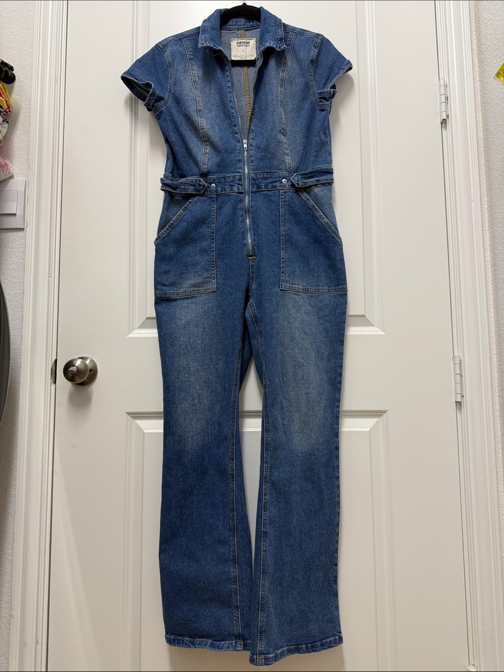 Vintage Casual Blue Denim Jumpsuit by Denim Obsessed